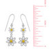 Boma Sterling Silver Golden Bloom Sunflower Earrings