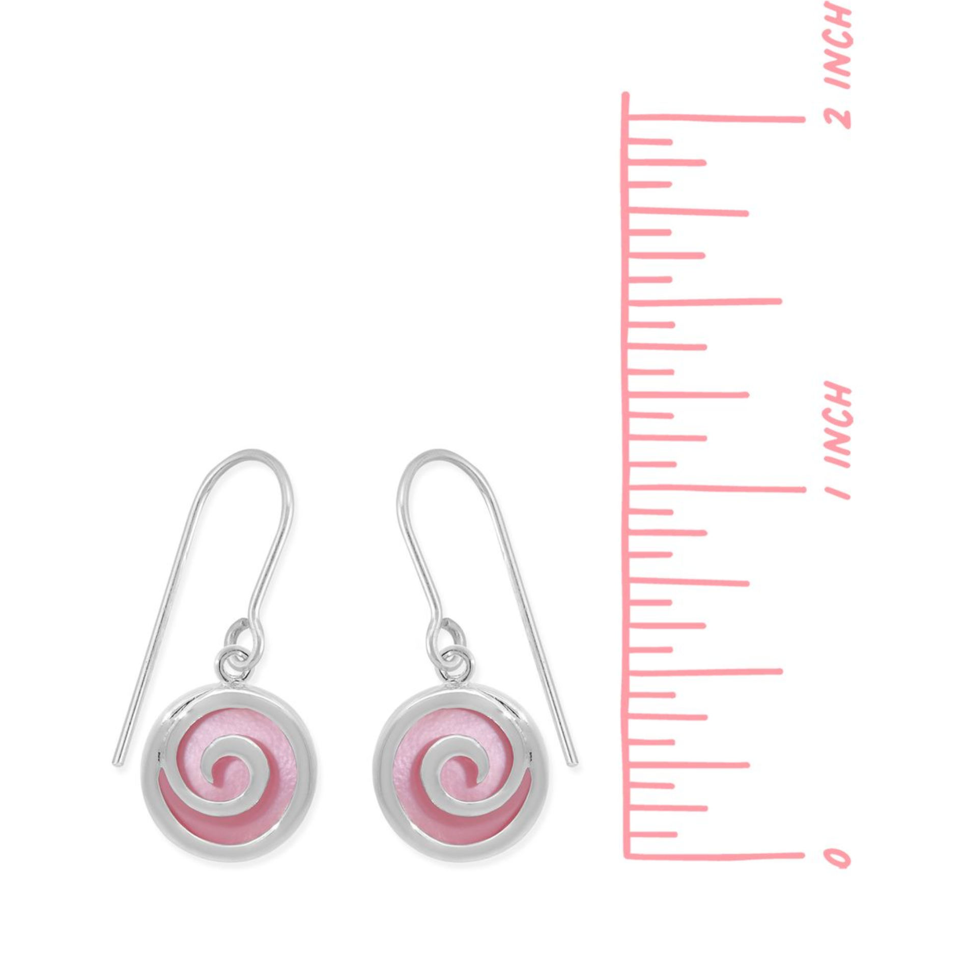 Boma Moari Spiral Dangles with Mother of Pearl