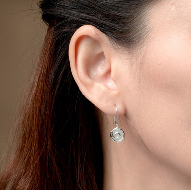 Boma Moari Spiral Dangles with Mother of Pearl
