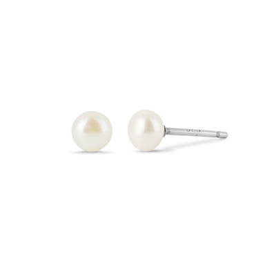 Boma Sterling Silver Post Earrings - Pearl
