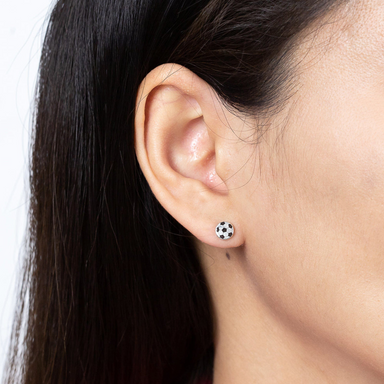 Boma Soccer Ball Stud Earrings