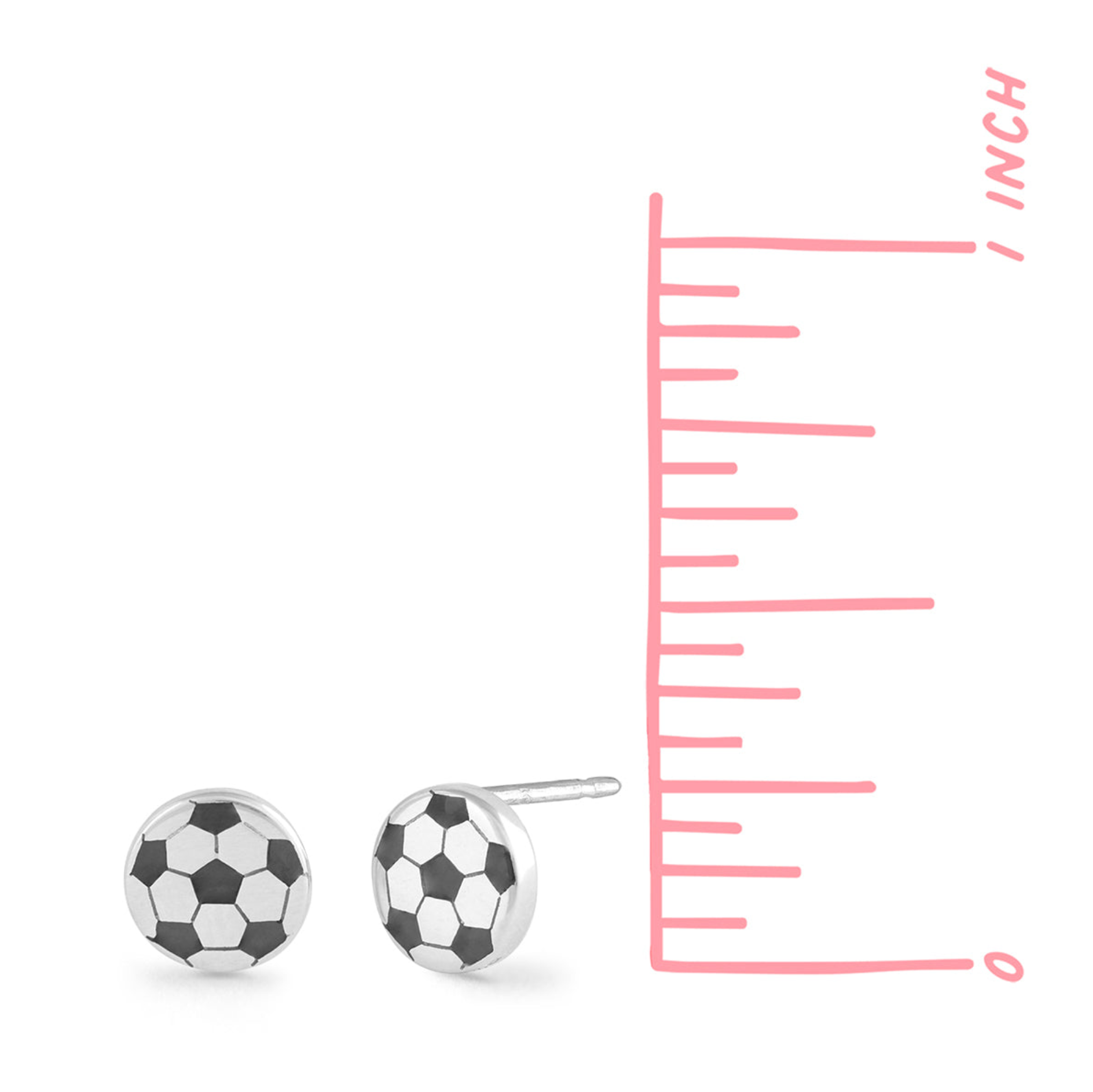 Boma Soccer Ball Stud Earrings