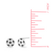 Boma Soccer Ball Stud Earrings
