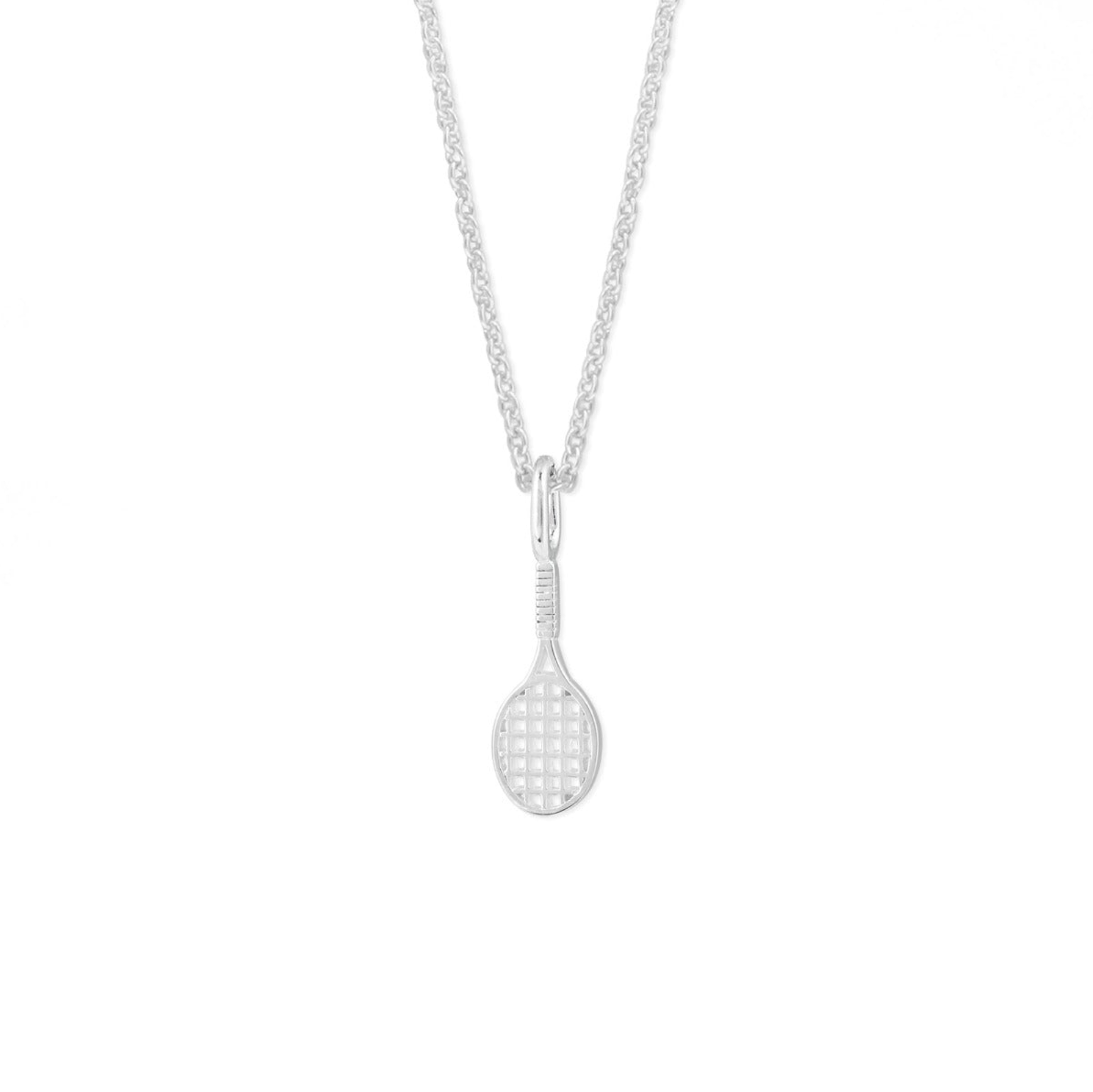 Boma Silver Tennis Racket Necklace
