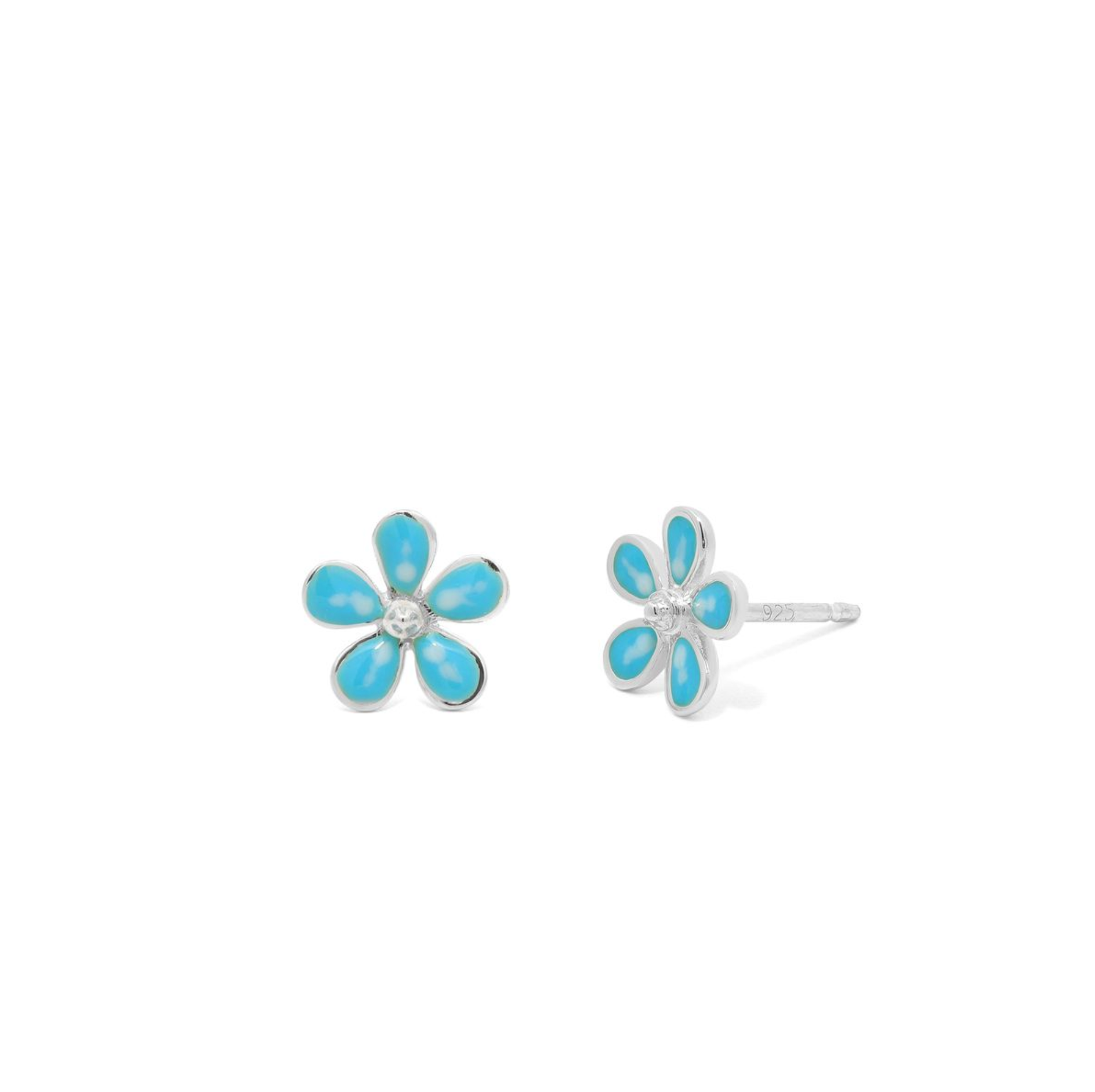 Boma Blue Flower Studs