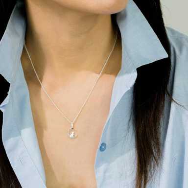 Boma Cat and Moon Necklace