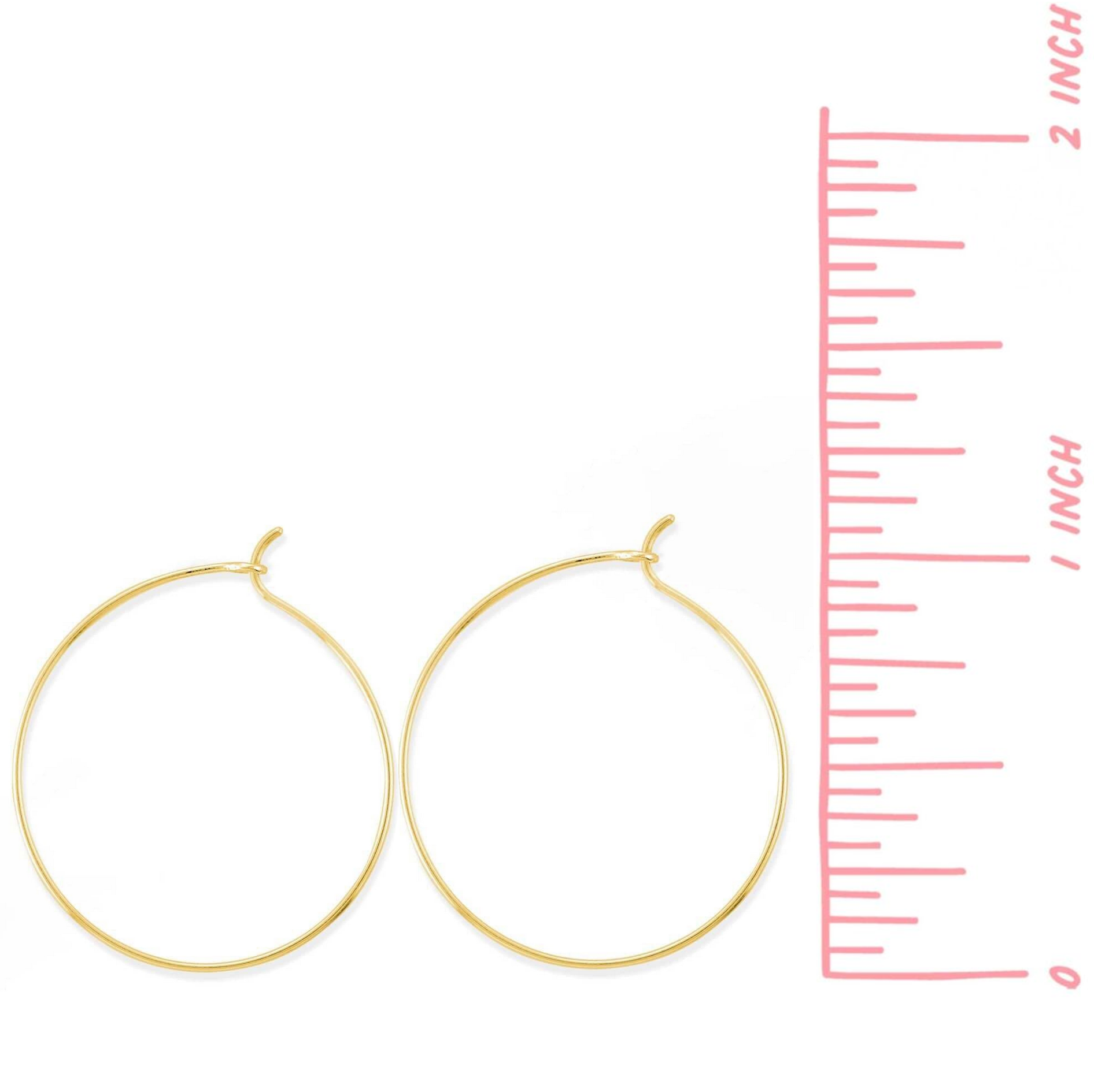 Boma 14K Gold Aiko 1.2" Hoop Earrings