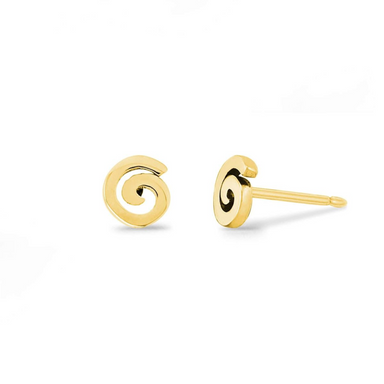Boma 14K Gold Essential Spiral Stud Earrings
