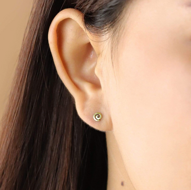 Boma 14K Gold Essential Spiral Stud Earrings