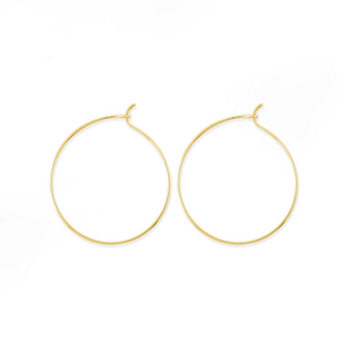 Boma 14K Gold Aiko 1.2" Hoop Earrings