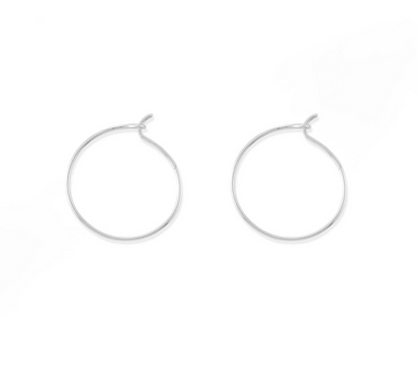 Boma Sterling Silver Aiko 0.8" Hoop Earrings