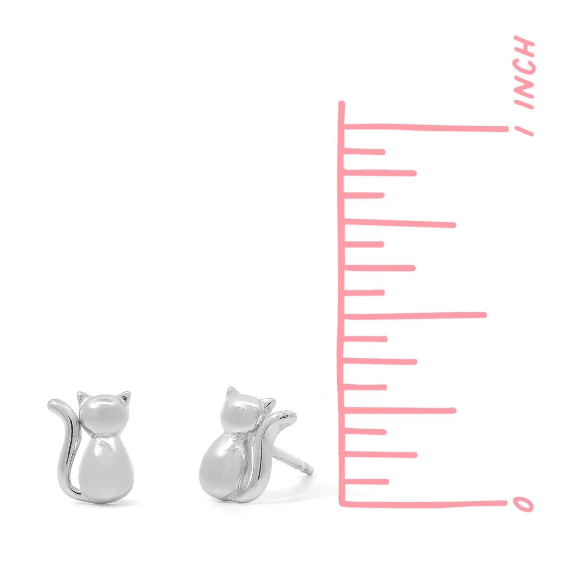 BOMA Minimal Cat Earring Studs