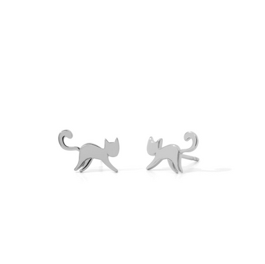 BOMA Prancing Cat Earring Studs