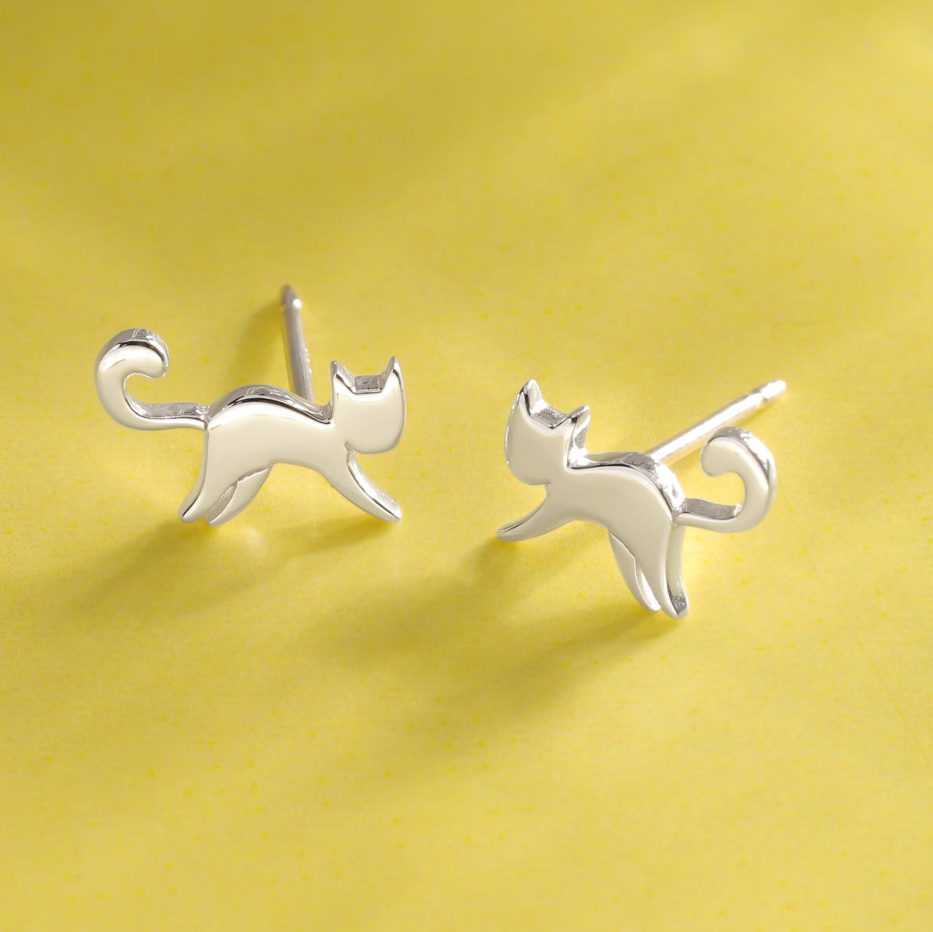 BOMA Prancing Cat Earring Studs