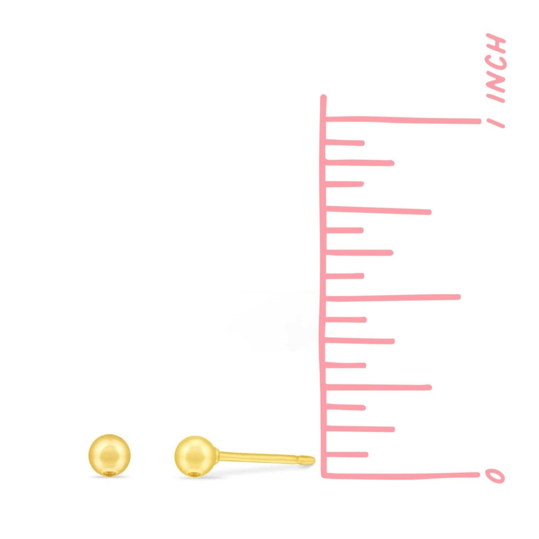 BOMA Belle Mini Ball Studs - Gold