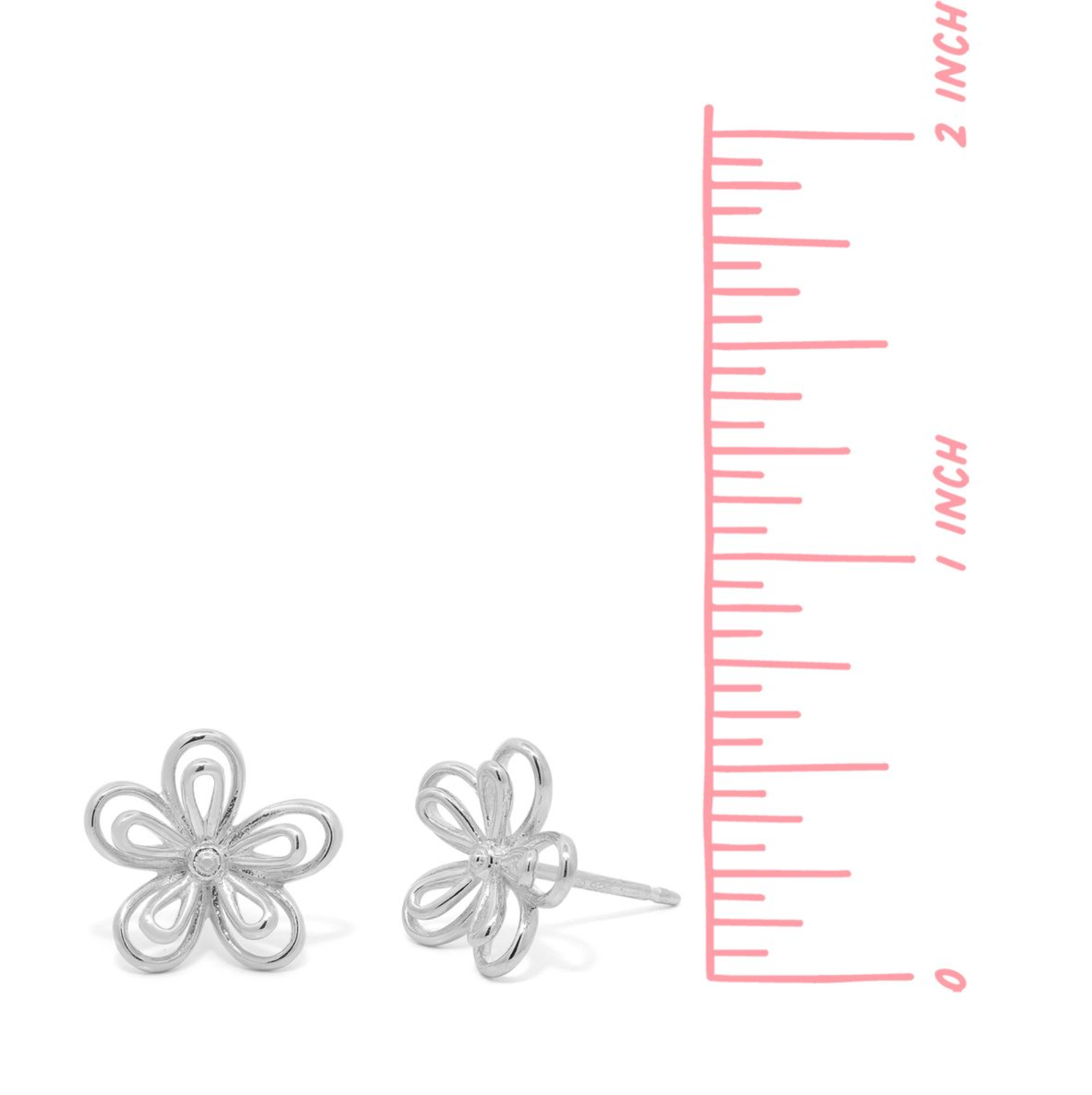 BOMA Outline Daisy Earring Studs