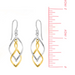 BOMA Twisted Dangle Earrings - Silver and Gold