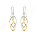 BOMA Twisted Dangle Earrings - Silver and Gold
