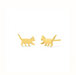 BOMA Curious Cat Studs - Gold