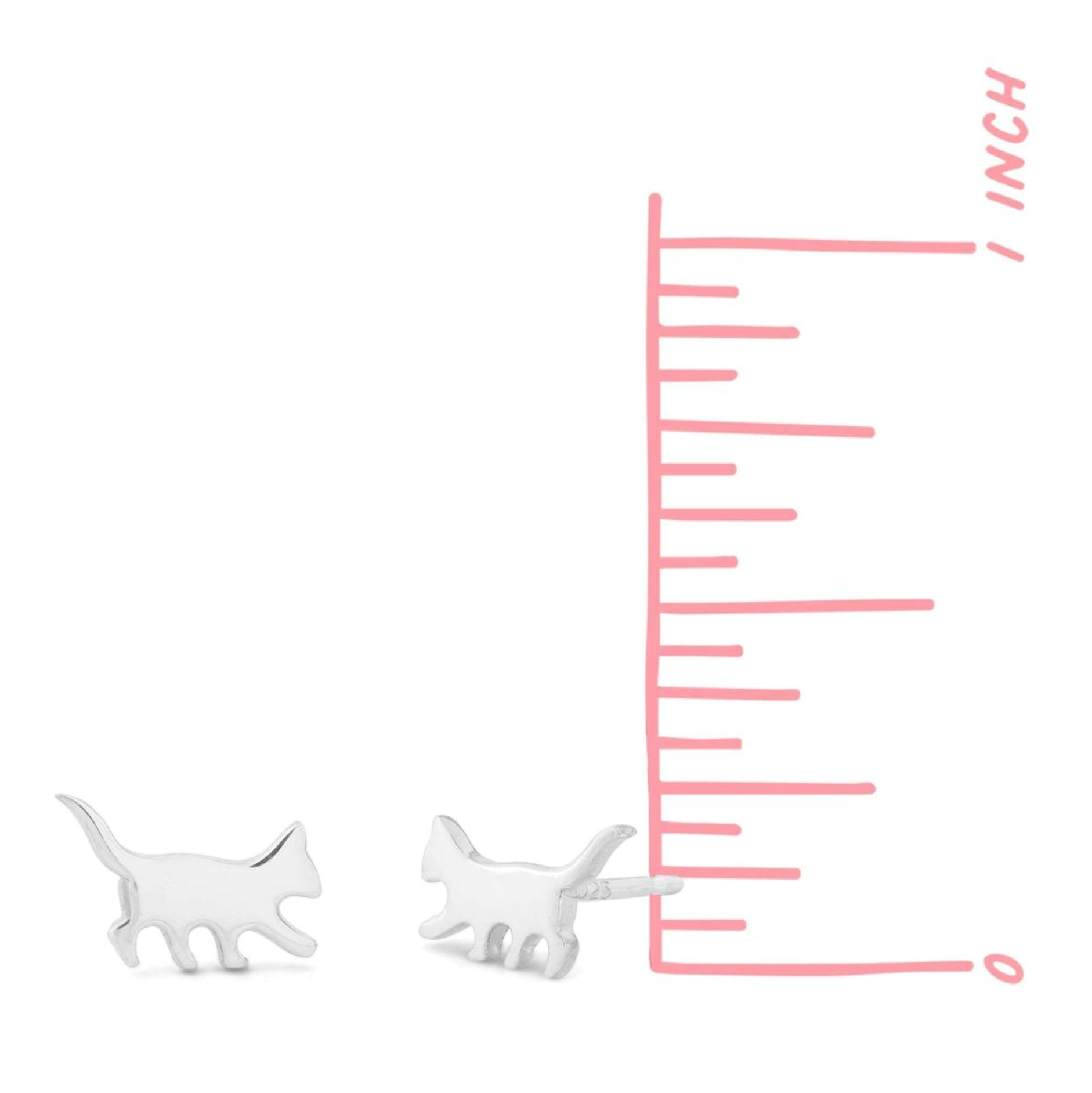 BOMA Curious Cat Studs - Gold