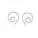 Boma Essential Spiral Pull Through Hoops - Silver