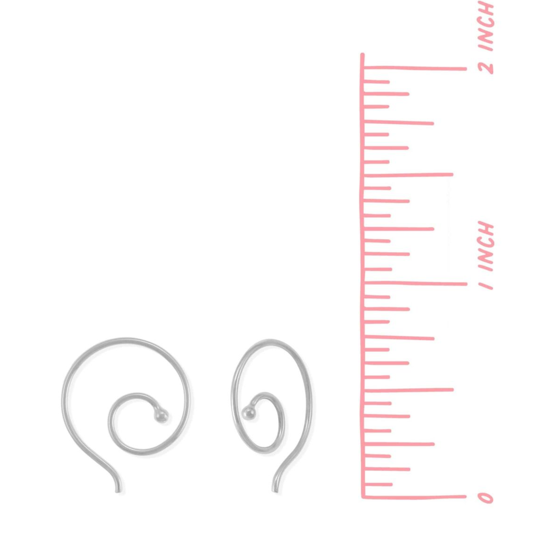 BOMA Essential Spiral Pull Through Hoops - Gold