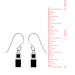 BOMA Geometric Shape Dangle Earrings - Onyx