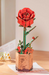Rolife DIY Wooden Flower - Red Rose