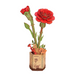 Rolife DIY Wooden Flower - Red Carnations