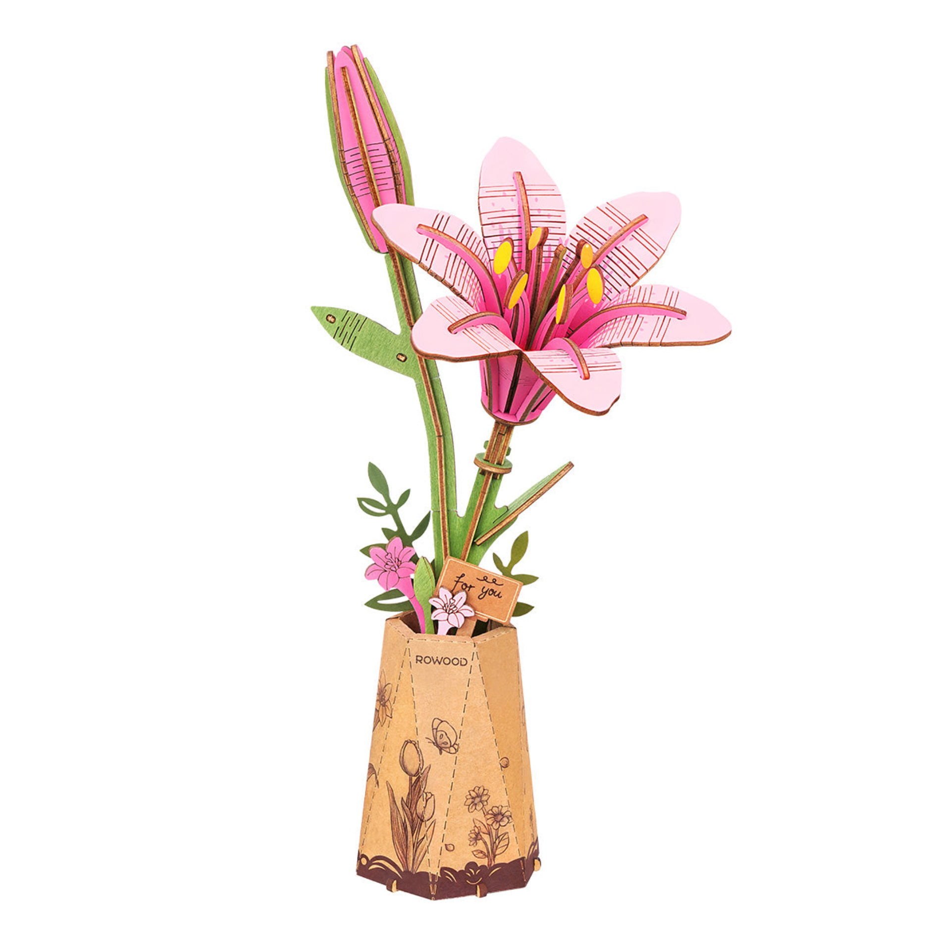 ROBOTIME DIY Wooden Flower - Lily