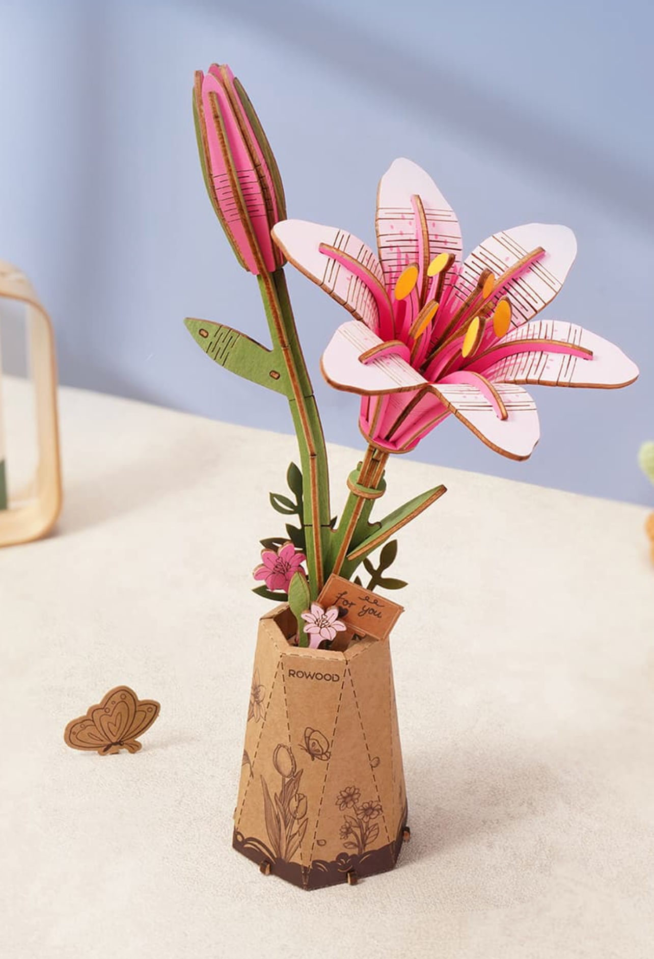 ROBOTIME DIY Wooden Flower - Lily