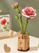 ROBOTIME DIY Wooden Flower - Pink Carnation