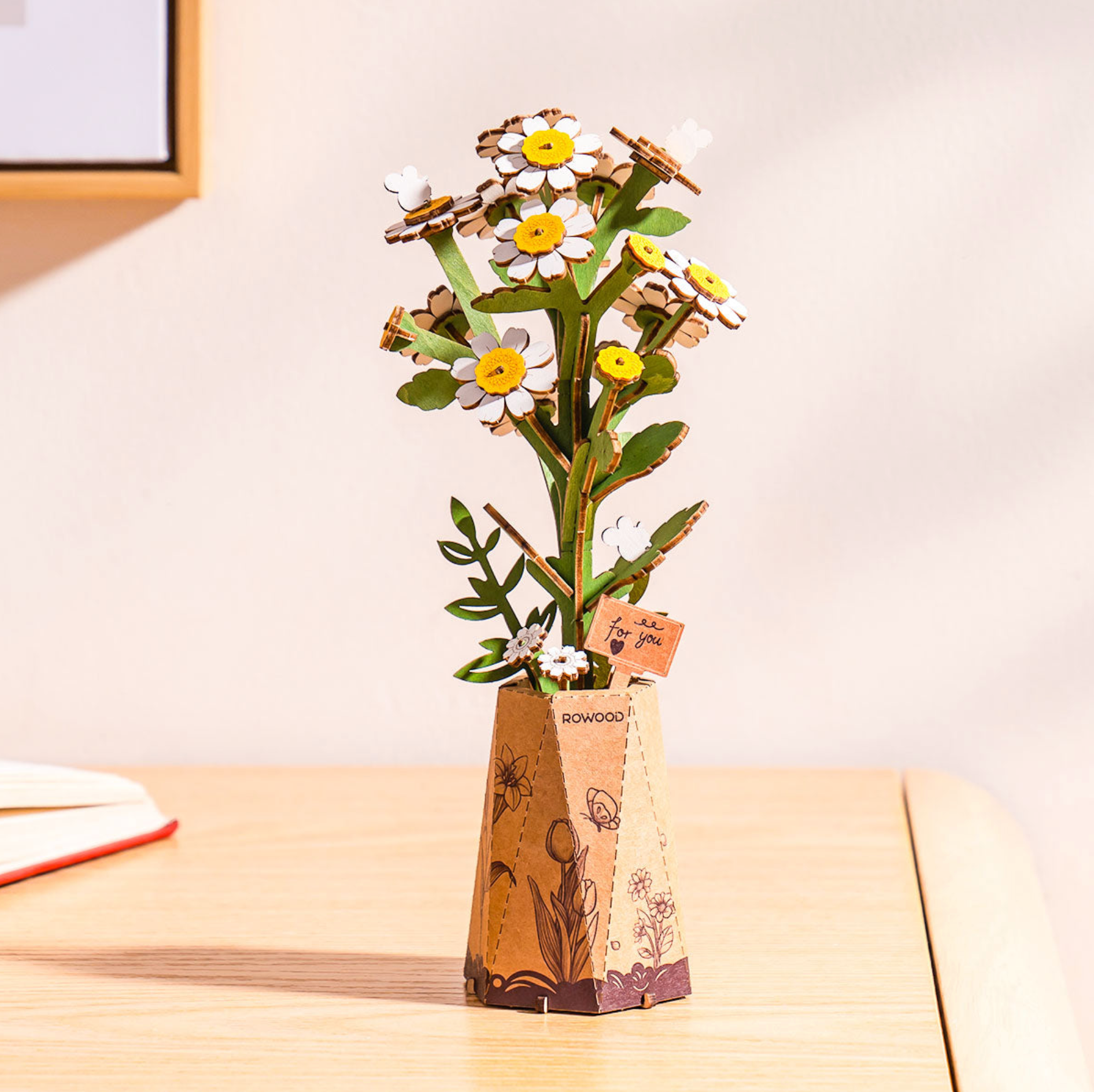 ROBOTIME DIY Wooden Flower - Chamomile