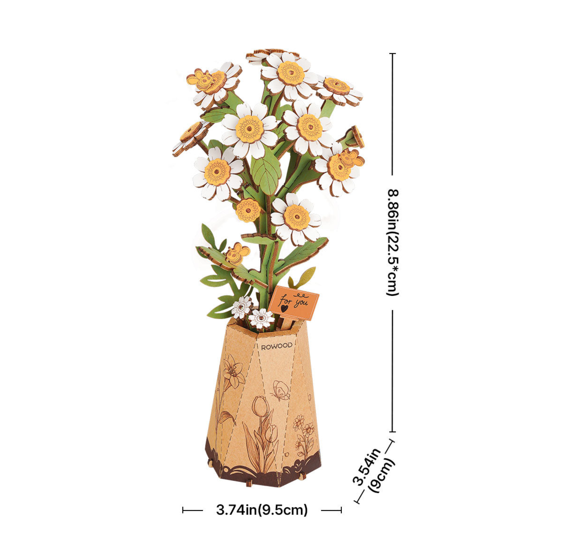 ROBOTIME DIY Wooden Flower - Chamomile