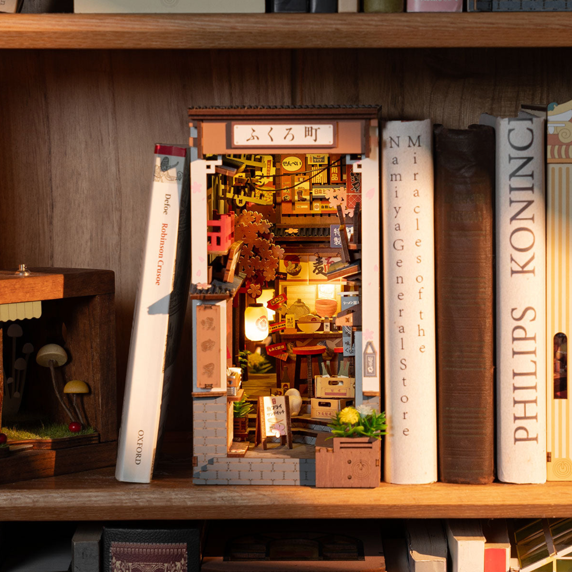 ROBOTIME Sakura Wine Alley DIY Book Nook