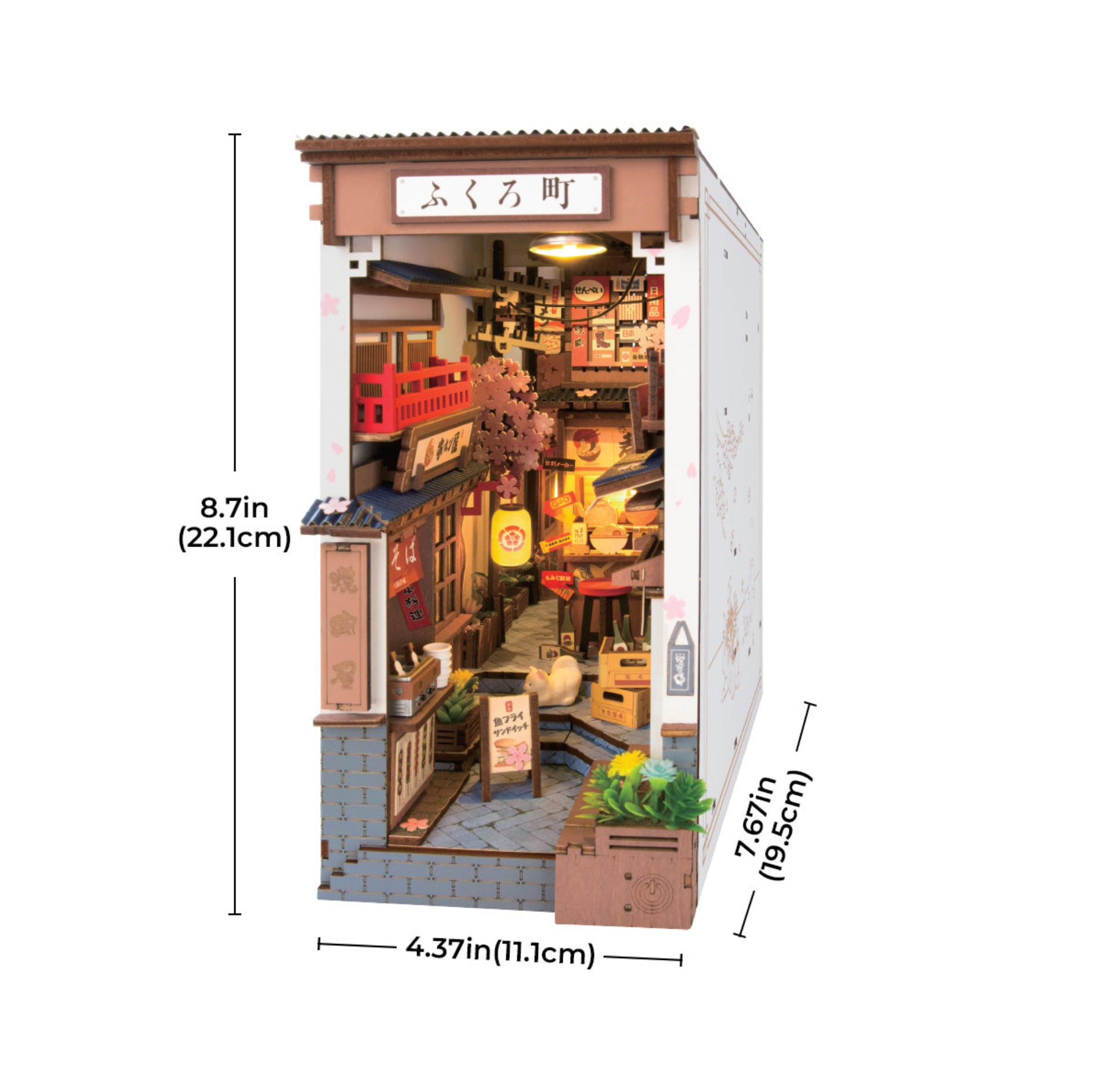 ROBOTIME Sakura Wine Alley DIY Book Nook