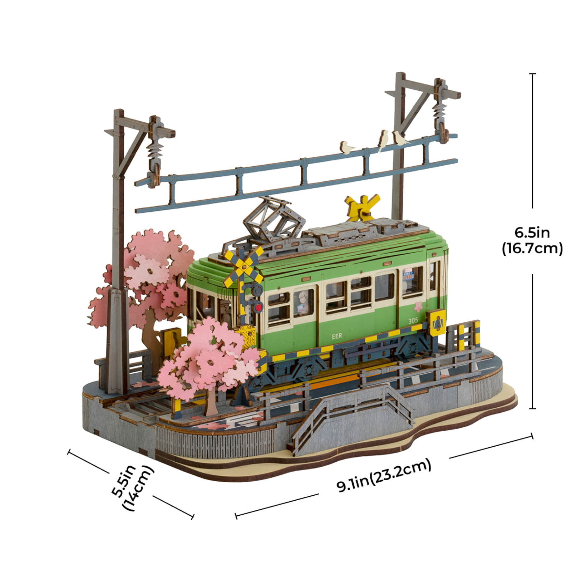 ROBOTIME Sakura Journey 3D Wooden Puzzle