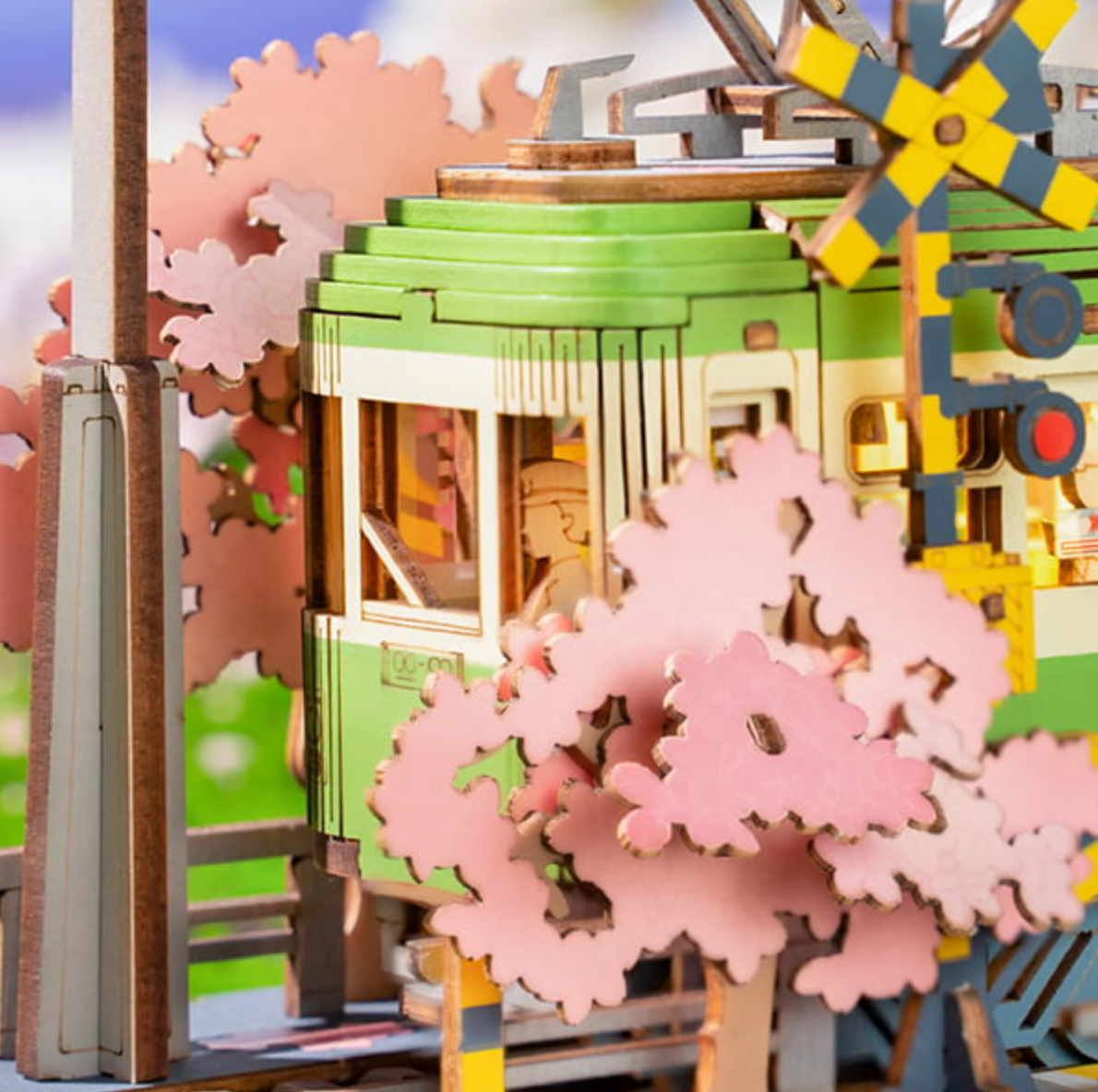 ROBOTIME Sakura Journey 3D Wooden Puzzle