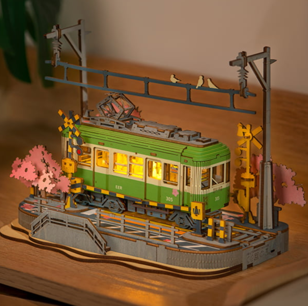 ROBOTIME Sakura Journey 3D Wooden Puzzle