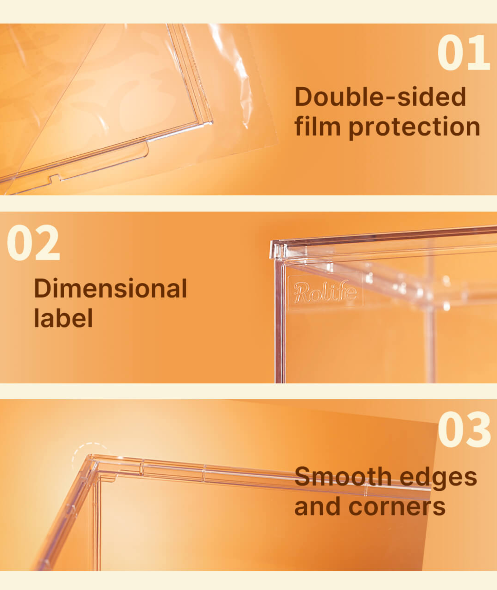 ROBOTIME Miniature House Display Box - Dust Cover