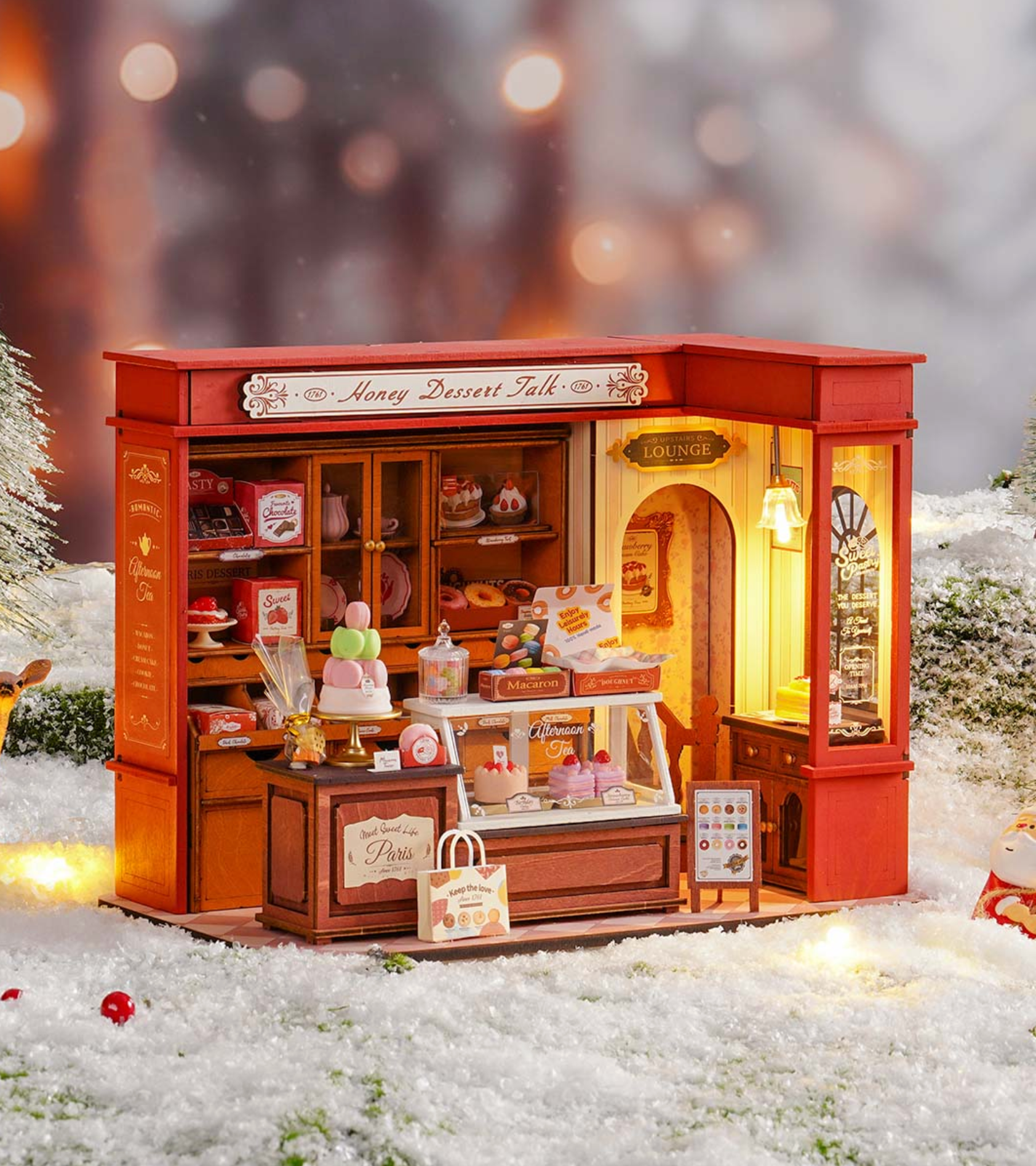 ROBOTIME Honey Dessert Talk DIY Miniature House