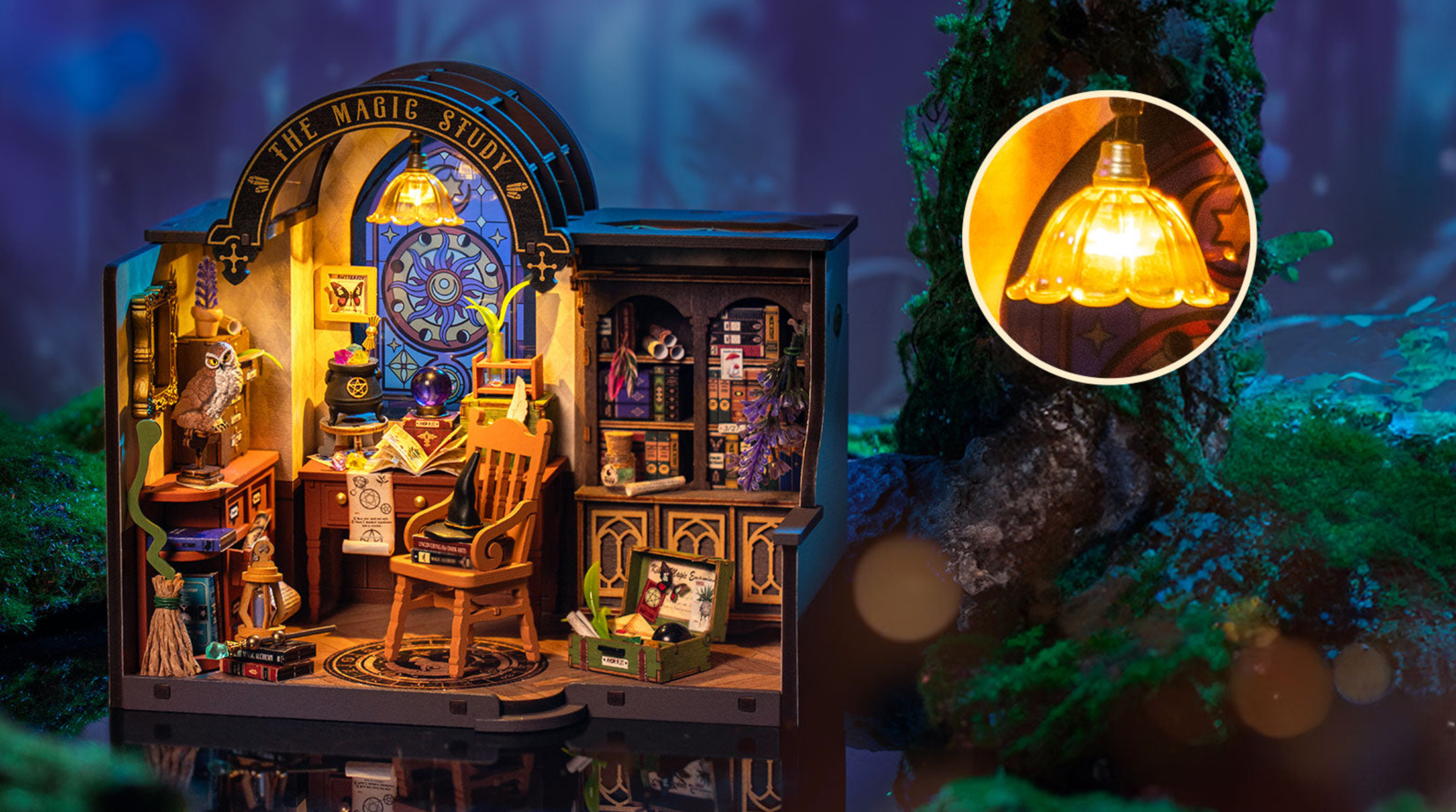 ROBOTIME The Magic Study DIY Miniature House