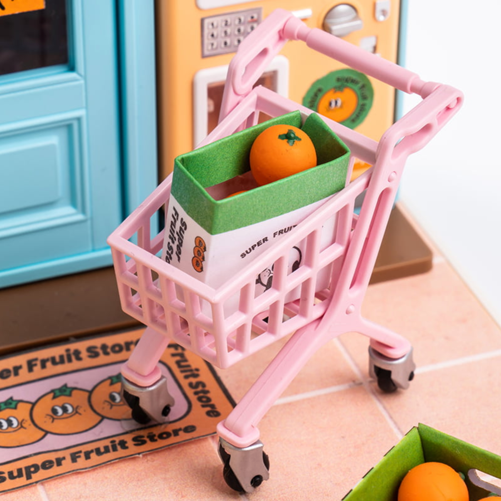 ROBOTIME Super Creator Super Fruit Store DIY Miniature House Kit - Super Creator