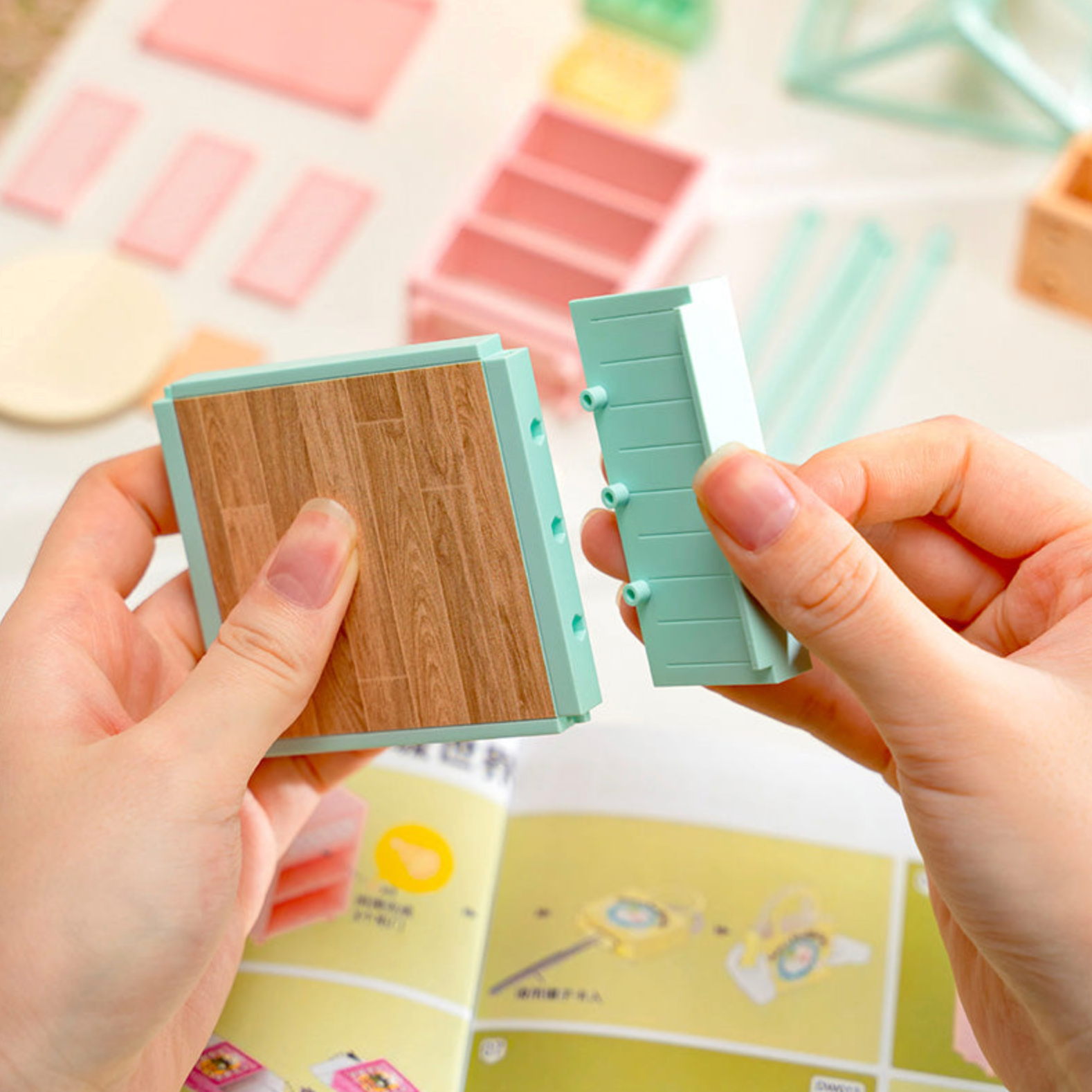 ROBOTIME Blooming Tea Garden DIY Miniature House - Super Creator