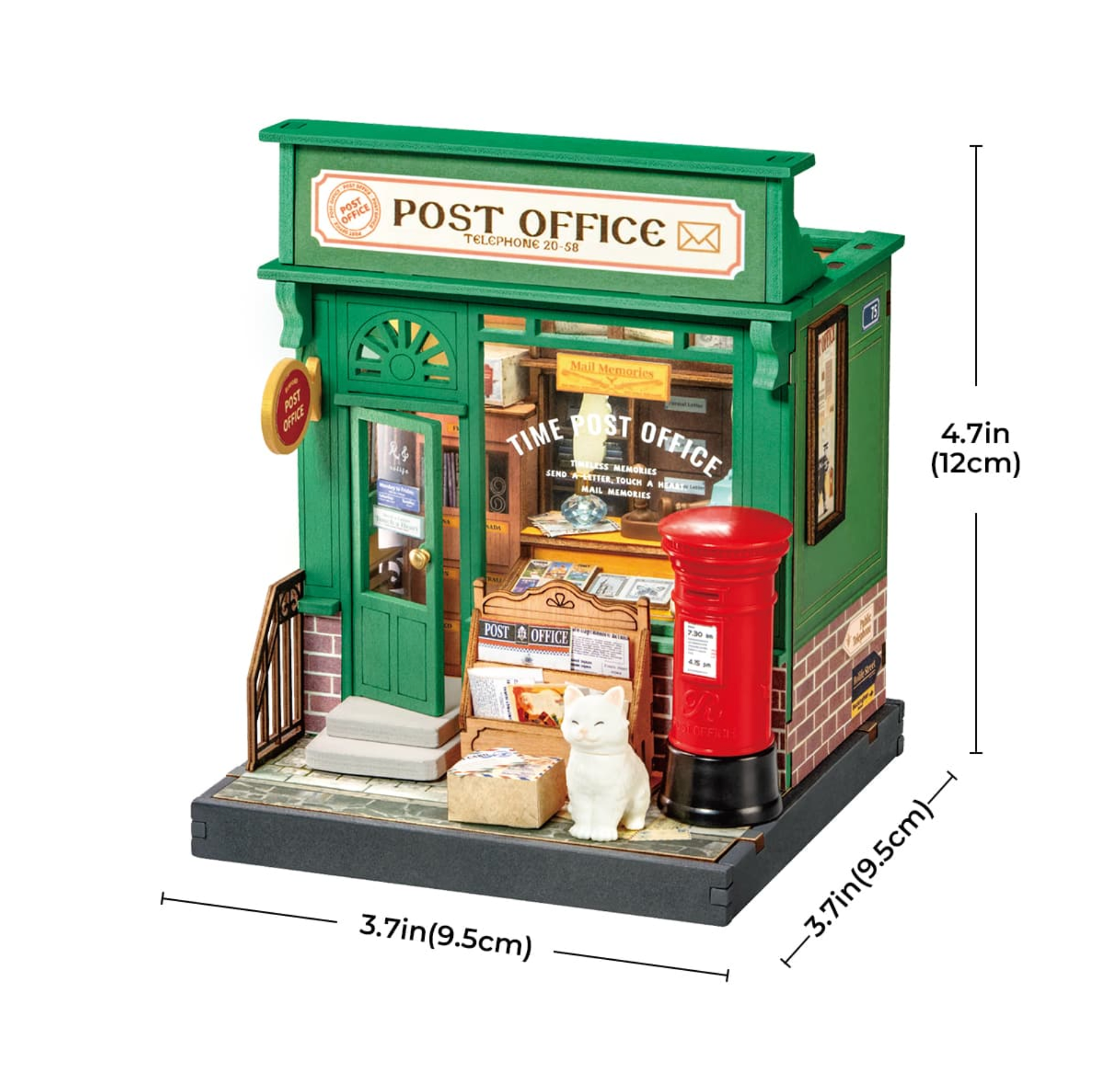 ROBOTIME Century Post Office DIY Miniature House