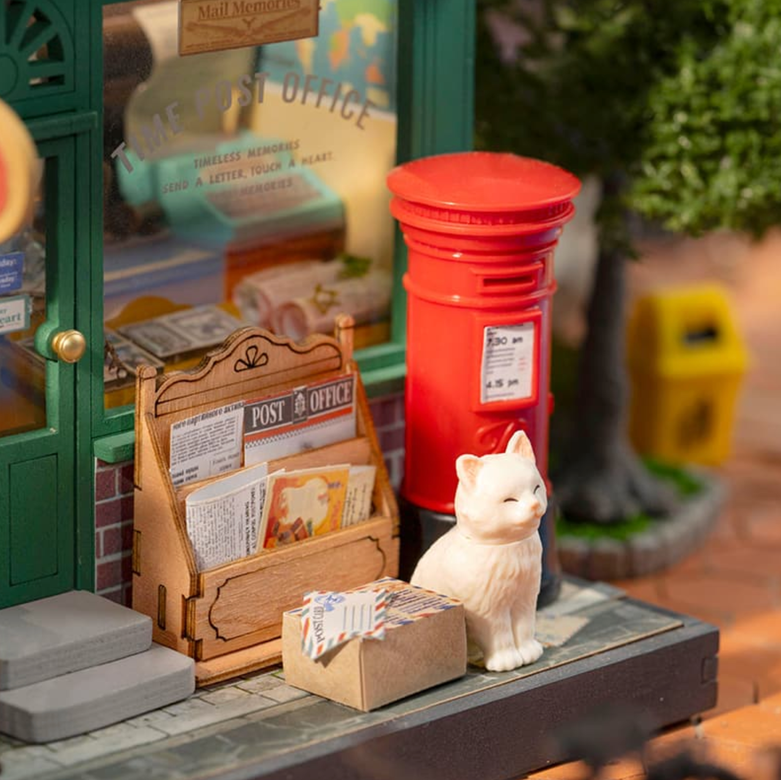 ROBOTIME Century Post Office DIY Miniature House