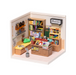ROBOTIME Super Creator Fascinating Book Store DIY Miniature House Kit - Super Creator