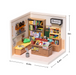 ROBOTIME Super Creator Fascinating Book Store DIY Miniature House Kit - Super Creator