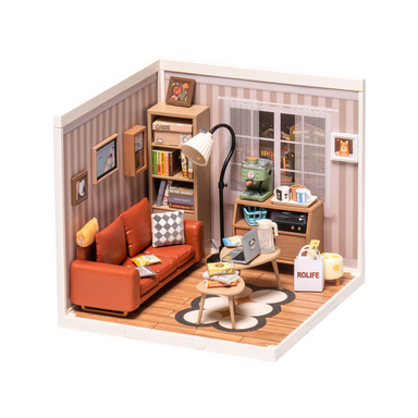 ROBOTIME Cozy Living Lounge Super Creator Miniature House - Super Creator