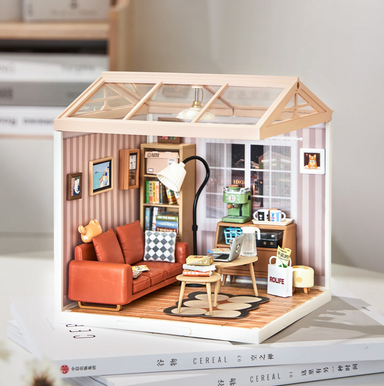 ROBOTIME Cozy Living Lounge Super Creator Miniature House - Super Creator
